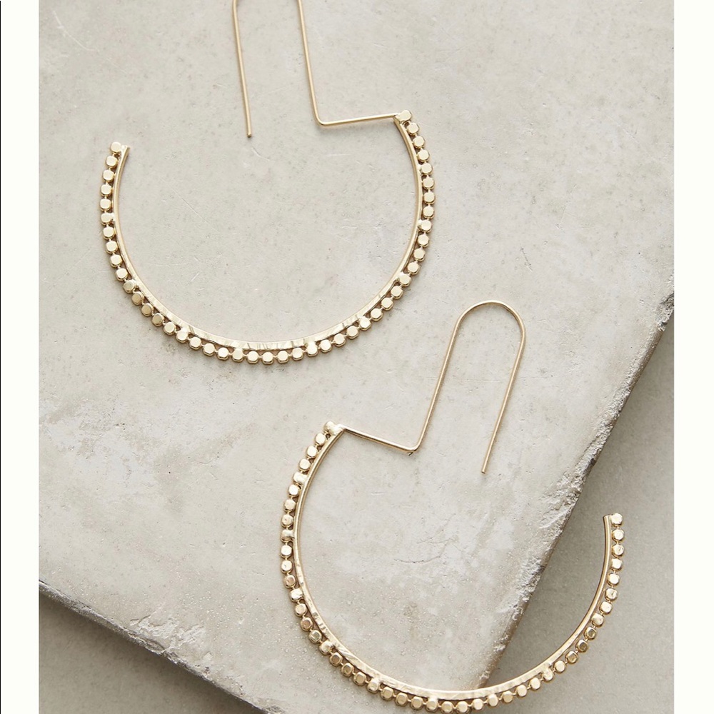 HELP ISO Half Moon hoop earrings